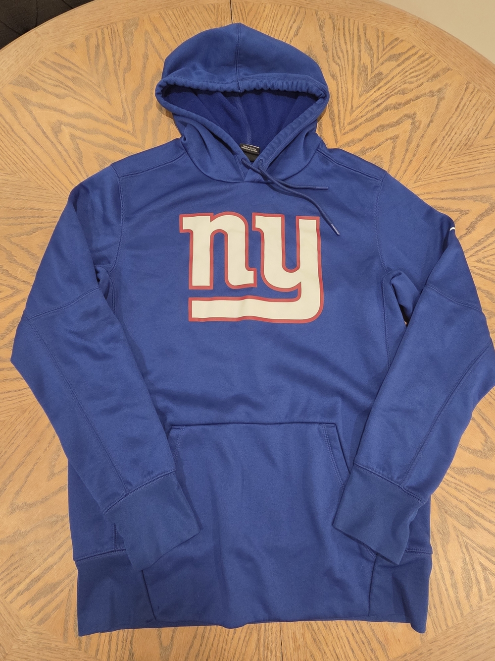 Nike New York Giants Hoodie Mens M Blue Dri-FIT NFL Football Pullover Gameday